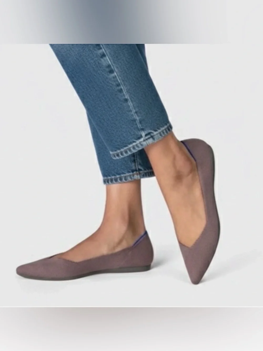 Rothy’s The Point Mink Dusty Purple Flats Women’s Retired Size 10.5 - Picture 9 of 9